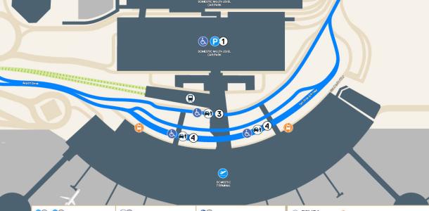 Domestic Accessible Passenger Pick Up and Drop Off Map