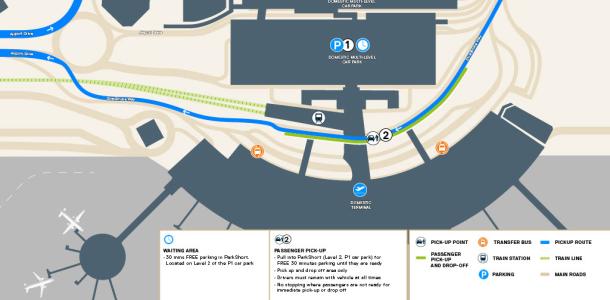 Domestic Passenger Pick Up and Drop Off Map