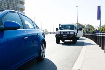 Pick up and drop off at the Domestic Terminal