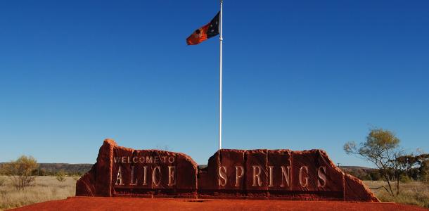 Welcome to Alice Springs sign | Welcome to Alice Springs