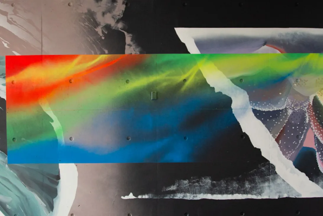 Visualising AI Mural, Artist Emily Devers, Brisbane Airport