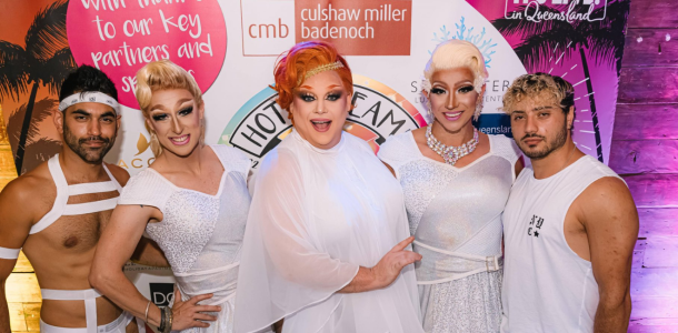 Group of People Smiling from Gay and Lesbian Tourism Australia