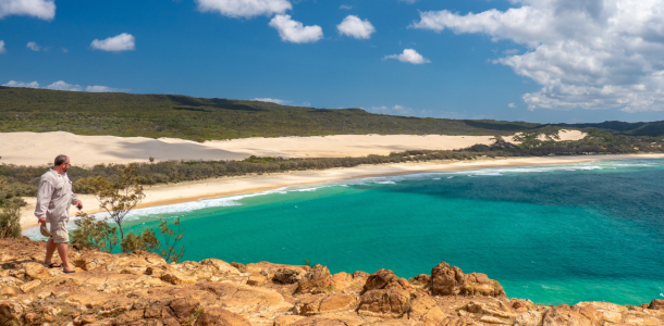 view of beach at K'gari