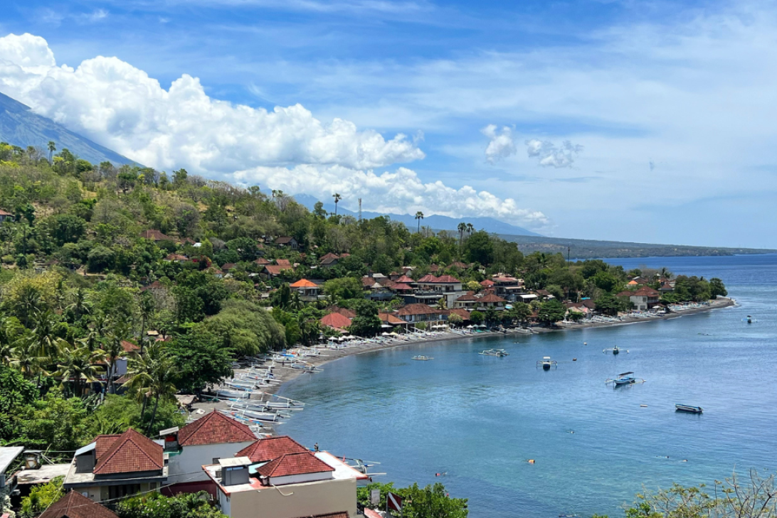 Seaside town in Bali