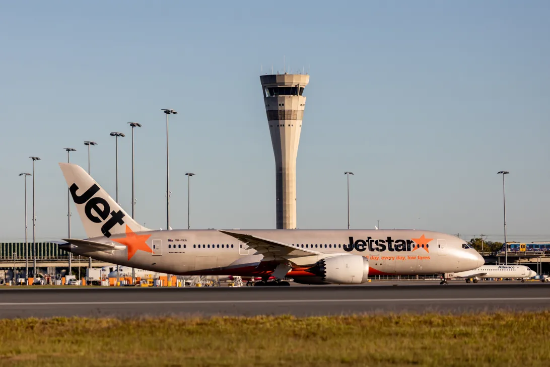 Jetstar at the Domestic Terminal
