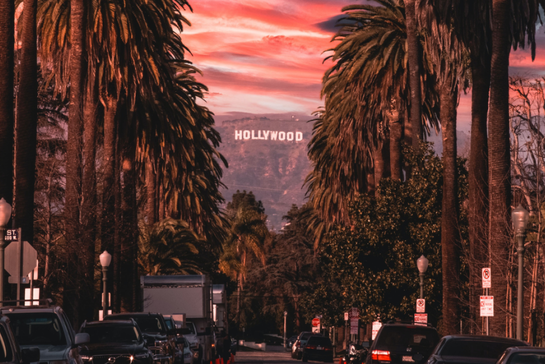 Hollywood Sign during Sunset