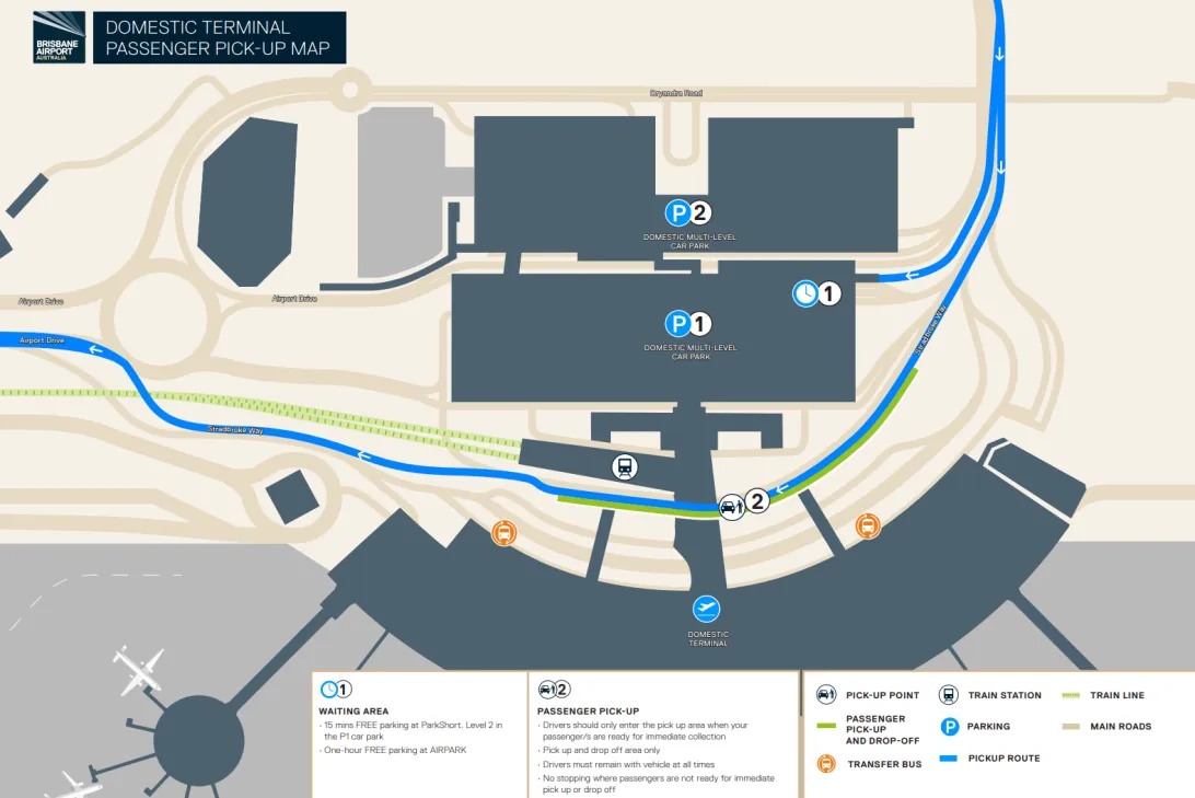 Passenger pick up map