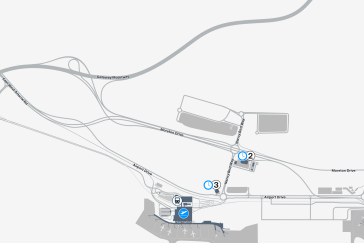 Pick Up Waiting Areas Map