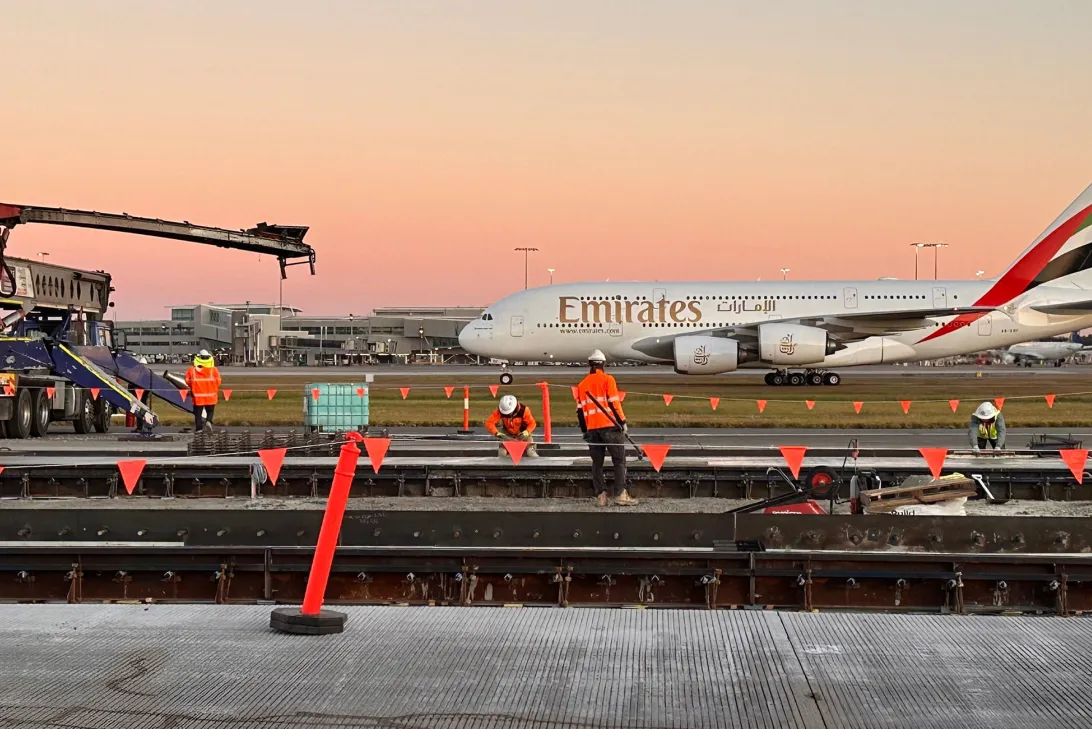 Runway works