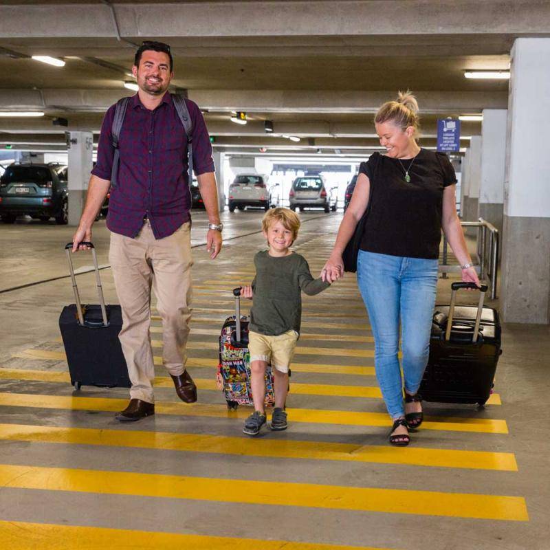 Driving yourself and parking is the safest way to arrive at the airport