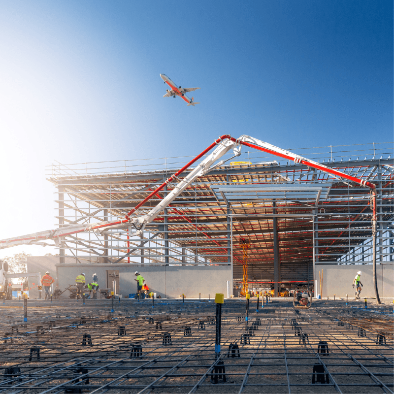 Construction site - Brisbane Airport Construction site - Brisbane Airport