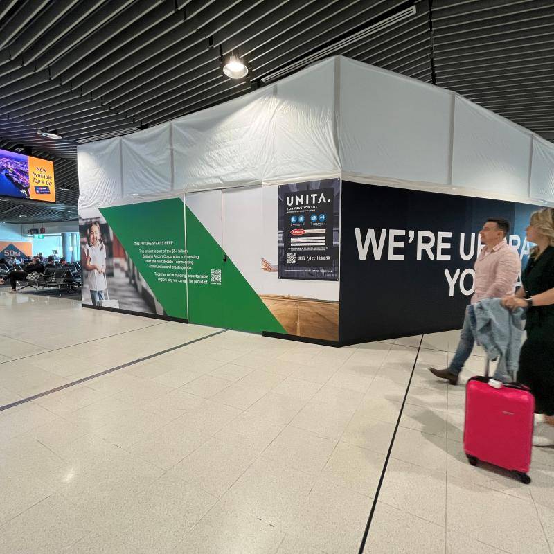 Domestic Terminal retail upgrade works are underway