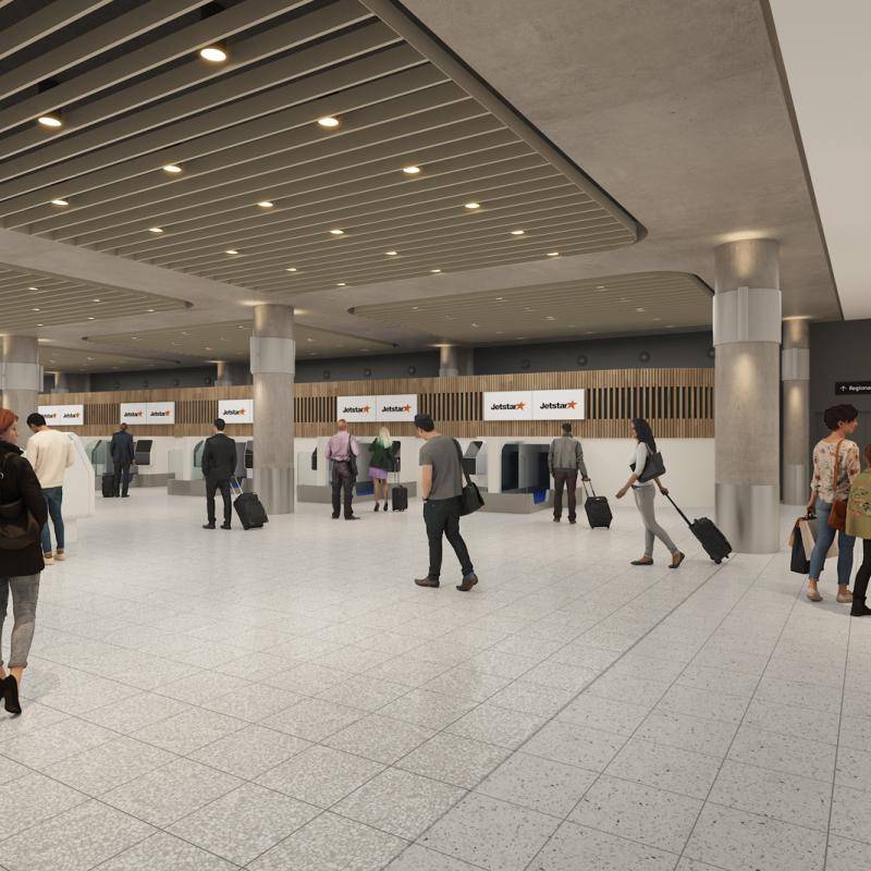 Domestic Terminal Security Upgrade - Artist Impression Domestic Terminal Security Upgrade - Artist Impression