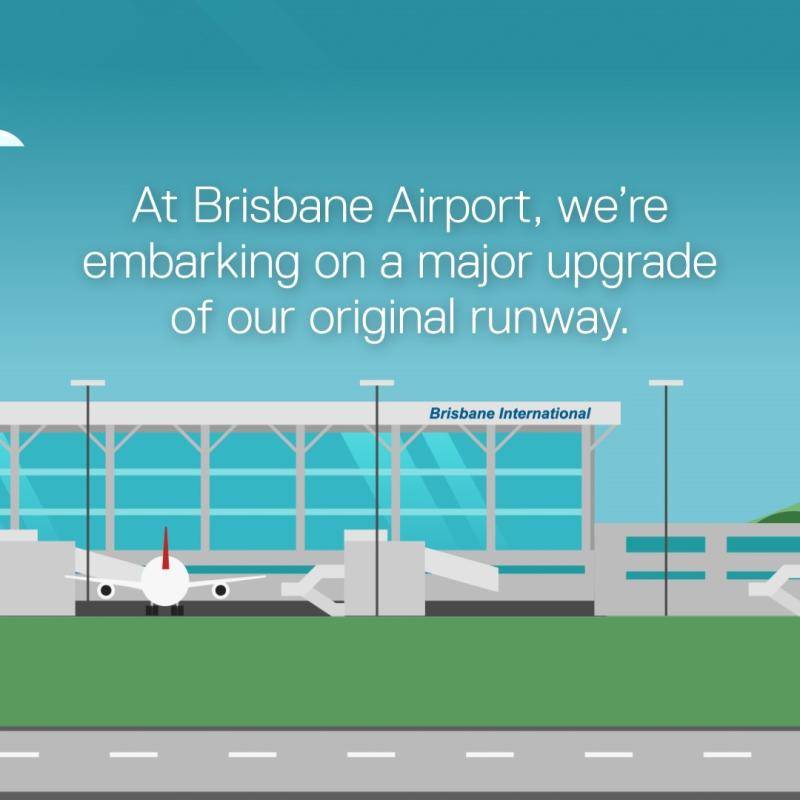 Animation of Brisbane Airport