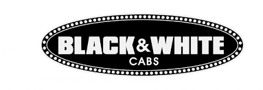 Black and White Cab Logo