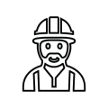 Construction worker icon