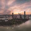 Brisbane skyline and river
